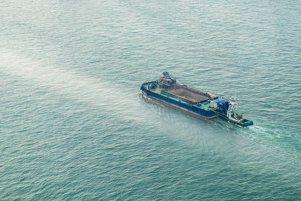 Internationales Containerschiff Meer Transport Und Logistikkonzept — Stockfoto