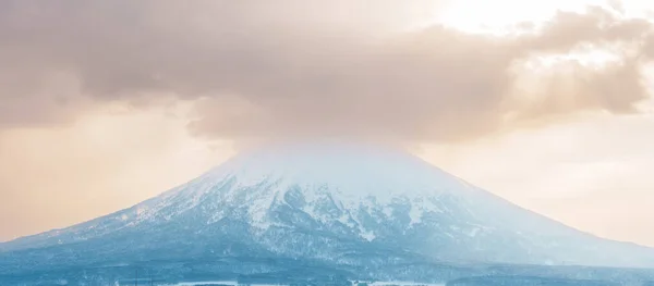 Bella Montagna Yotei Con Neve Nella Stagione Invernale Niseko Punto — Foto Stock