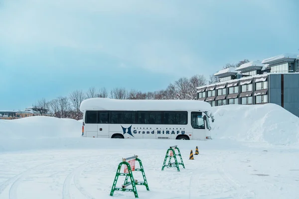 Área Esqui Niseko Temporada Inverno Marco Popular Para Ski Snowboarding — Fotografia de Stock
