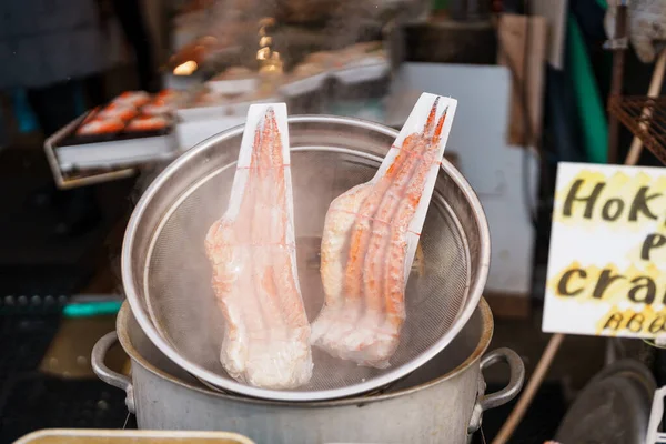Seafood Products Otaru Market Landmark Popular Attractions Hokkaido Japan Otaru — Stock Photo, Image