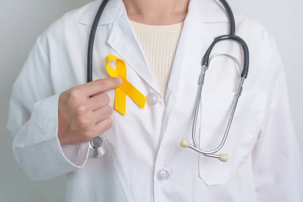 Yellow September Suicide Prevention Day Childhood Sarcoma Bone Bladder Cancer — Foto Stock