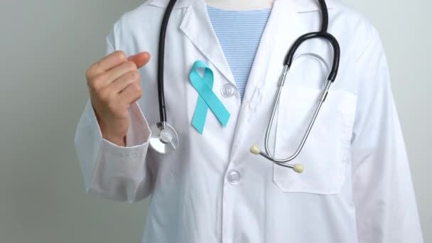 전립선암 사람들의 질병을 지원하기 병원에서 리본을 아버지 당뇨병 — 비디오