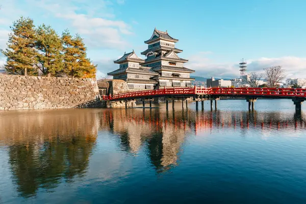 Matsumoto Castle or Crow Castle in Autumn, is one of Japanese premier historic castles in easthern Honshu. Landmark and popular for tourists attraction in Matsumoto city, Nagano Prefecture, Japan