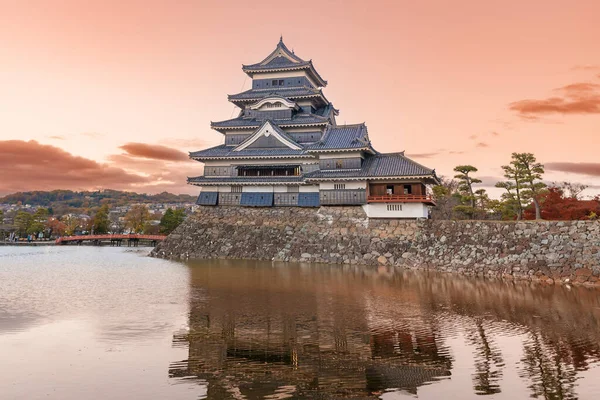 Matsumoto Castle or Crow Castle in Autumn, is one of Japanese premier historic castles in easthern Honshu. Landmark and popular for tourists attraction in Matsumoto city, Nagano Prefecture, Japan