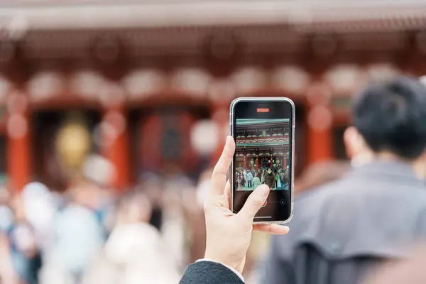 stock image Sensoji or Asakusa Kannon Temple is a Buddhist temple located in Asakusa. It is one of Tokyo most colorful and popular temple. Landmark for tourist attraction. Tokyo, Japan, 18 November 2023