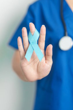 Blue November Prostat Kanser Bilinci Ayı, Blue Ribbon 'lı Doktor, insanların yaşam ve hastalıklarını desteklemek için hastanede. Sağlık, Uluslararası Erkekler, Baba, Diyabet ve Dünya Kanser Günü