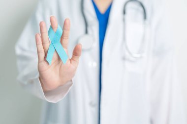 Blue November Prostat Kanser Bilinci Ayı, Blue Ribbon 'lı Doktor, insanların yaşam ve hastalıklarını desteklemek için hastanede. Sağlık, Uluslararası Erkekler, Baba, Diyabet ve Dünya Kanser Günü