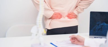 Omurga anatomisi, bel ağrısı, bel ağrısı, Lumbar, Sacral leğen kemiği, boyun, Thoracic, Coccyx, ortopedist, kiropraktik, ofis sendromu için yaşlı hasta danışmanlığı