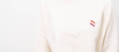 Uluslararası Lezbiyen Ekim Günü, Lezbiyen Görünürlüğü Nisan Günü ve Mutlu Gururlu Haziran ayı ve LGBTQIA 'nın LGBTQ, Evlilik Eşitliği Kanunu, Panseksüel, Yarı cinsiyet ve transseksüel broşu 