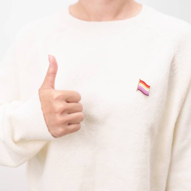 Uluslararası Lezbiyen Ekim Günü, Lezbiyen Görünürlüğü Nisan Günü ve Mutlu Gururlu Haziran ayı ve LGBTQIA 'nın LGBTQ, Evlilik Eşitliği Kanunu, Panseksüel, Yarı cinsiyet ve transseksüel broşu 