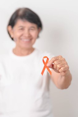 Eylül lösemisi için Orange Ribbon, Mart Böbrek Kanseri Günü, Çoklu Skleroz, Kasım Kompleksi Bölgesel Ağrı Sendromu, KRPS, COPD, Kronik Engelleyici Akciğer Hastalığı