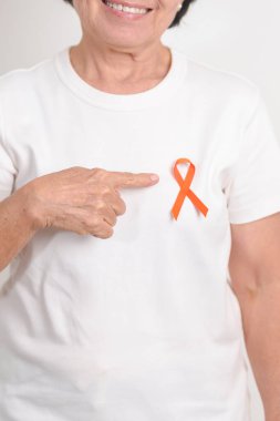 Eylül lösemisi için Orange Ribbon, Mart Böbrek Kanseri Günü, Çoklu Skleroz, Kasım Kompleksi Bölgesel Ağrı Sendromu, KRPS, COPD, Kronik Engelleyici Akciğer Hastalığı