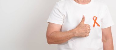 Eylül lösemisi için Orange Ribbon, Mart Böbrek Kanseri Günü, Çoklu Skleroz, Kasım Kompleksi Bölgesel Ağrı Sendromu, KRPS, COPD, Kronik Engelleyici Akciğer Hastalığı