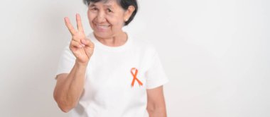 Eylül lösemisi için Orange Ribbon, Mart Böbrek Kanseri Günü, Çoklu Skleroz, Kasım Kompleksi Bölgesel Ağrı Sendromu, KRPS, COPD, Kronik Engelleyici Akciğer Hastalığı