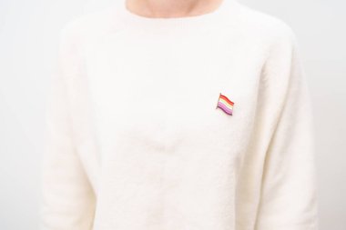 Uluslararası Lezbiyen Ekim Günü, Lezbiyen Görünürlüğü Nisan Günü ve Mutlu Gururlu Haziran ayı ve LGBTQIA 'nın LGBTQ, Evlilik Eşitliği Kanunu, Panseksüel, Yarı cinsiyet ve transseksüel broşu 