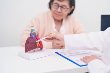 Solunum sistemli bir doktor. Akciğer kanseri, astım, kronik obstrüktif akciğer, bronşit, amfizem, kistik fibroz, bronşizis, zatürree için yaşlı hasta danışmanlığı