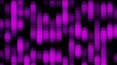 Mor Led Lights Bokeh Paneli Arkaplanı. 4K.