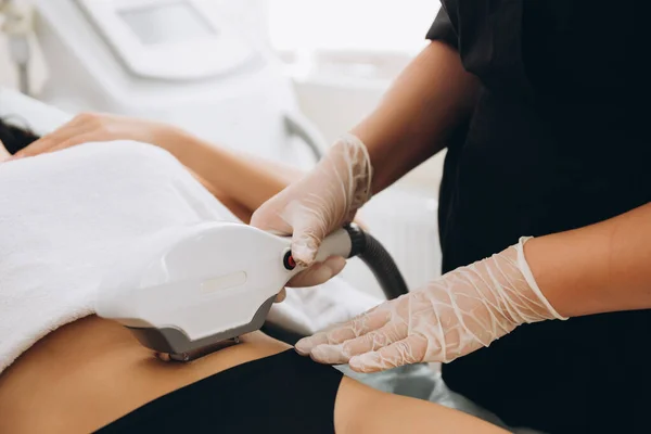 Laser epilation and cosmetology. Hair removal cosmetology procedure. Laser epilation and cosmetology