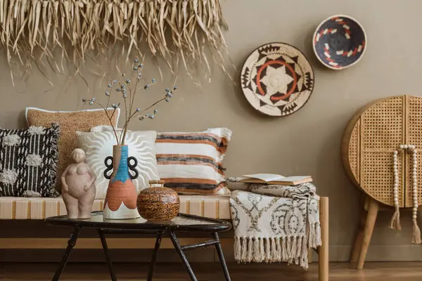 Boho stilinde modern iç tasarım
