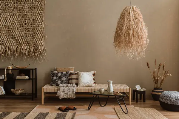 Modern oturma odasının şık renklerinde.