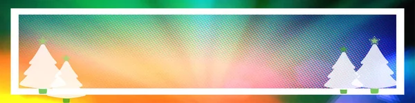 Panorama Background Template Holiday Festive Christmas New Year Party Celebration — стоковое фото