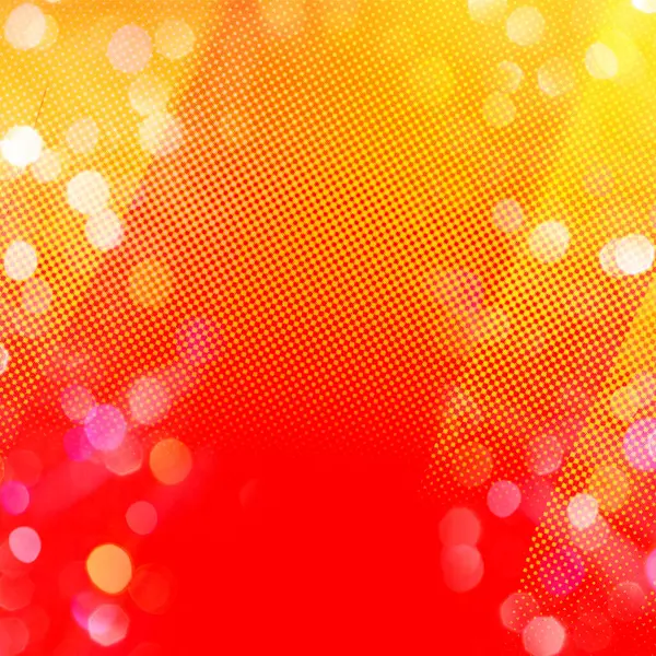 Roter Und Gelber Bokeh Quadratischer Hintergrund Mit Leerraum Für Ihren — Stockfoto