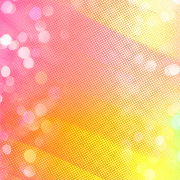 Yellow Gradient Lights Bokeh Square Background Blank Space Your Text — Stock Photo, Image