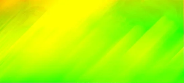 黄色と緑の抽象的なパノラマワイドスクリーンの背景 ウェブ広告 ポスター バナー イベント お祝い および様々なグラフィックデザイン作品に適したモダンなパノラマデザイン — ストック写真