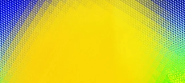 Žluté Modré Vzor Širokoúhlý Panorama Pozadí Moderní Panoramatický Design Vhodný — Stock fotografie