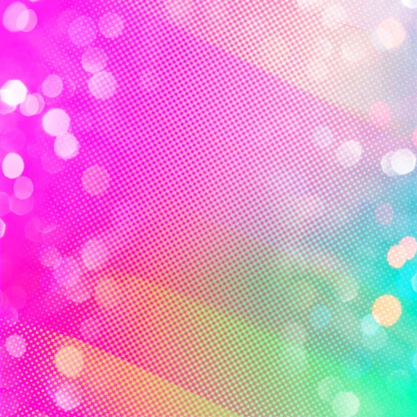 Bokhe Background Beautiful Multicolor Defocused Lights Square Background Suitable Advertisements — Stock Photo, Image