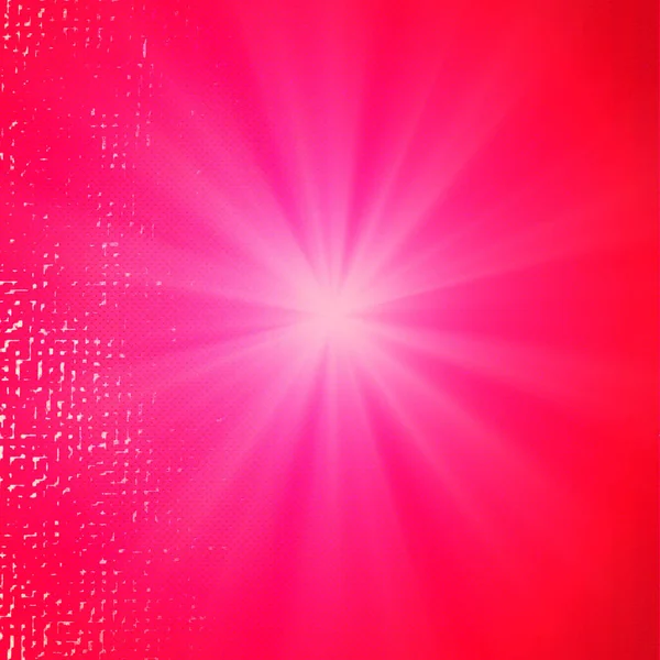 Pink Sun Burst Design Square Background Blank Space Your Text — Zdjęcie stockowe