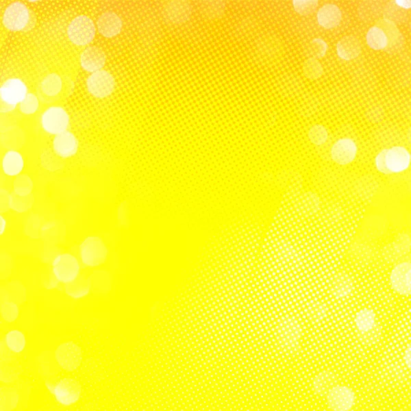 Yellow Bokeh Quadratischen Hintergrund Geeignet Für Werbung Plakate Banner Jahrestag — Stockfoto