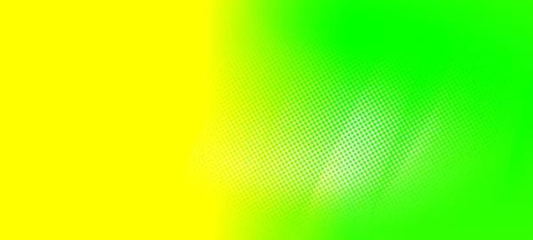Žluté Zelené Gradient Širokoúhlý Panorama Pozadí Prázdným Prostorem Pro Váš — Stock fotografie