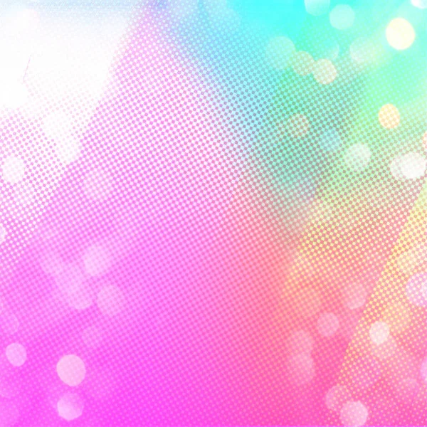 Pink Gradient Blue Color Bokeh Lights Square Background Usable Social — Stock Photo, Image