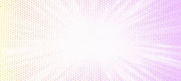 Rosafarbener Und Weißer Sun Burst Effekt Breitbild Hintergrund Mit Leerraum — Stockfoto