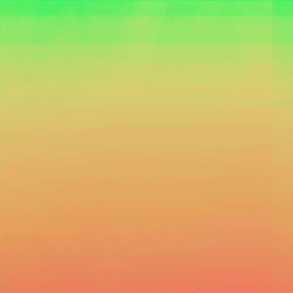 Glad Groene Tot Gradiënt Oranje Vierkante Achtergrond Met Lege Ruimte — Stockfoto