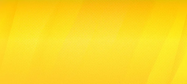 オンラインウェブ広告 ポスター バナー ソーシャルメディア カバー イベントや様々なグラフィックデザイン作品に適した平面黄色のグラデーションパノラマデザインワイドスクリーン背景 現代の水平デザイン — ストック写真