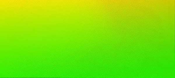 Green Gradient Panorama Design Widescreen Background Modern Horizontal Design Suitable — Stock Photo, Image