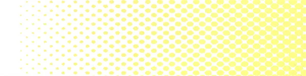 Žluté Tečky Bezešvé Vzor Panorama Pozadí Přechodem Prázdným Prostorem Pro — Stock fotografie