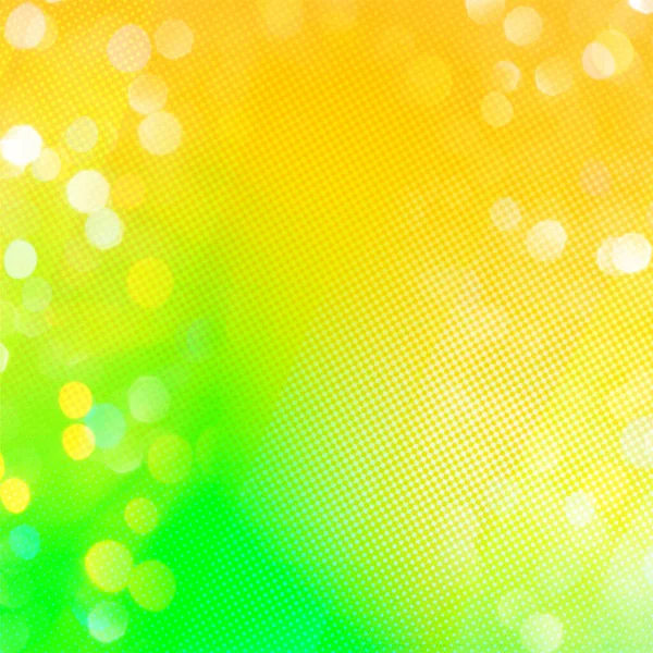 Gelbe Und Grüne Bokeh Quadrat Hintergrund Geeignet Für Werbung Plakate — Stockfoto