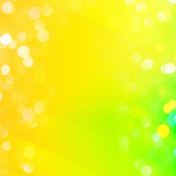 Yellow Bokeh Squared Background Usable Social Media Story Banner Poster — Stock Photo, Image