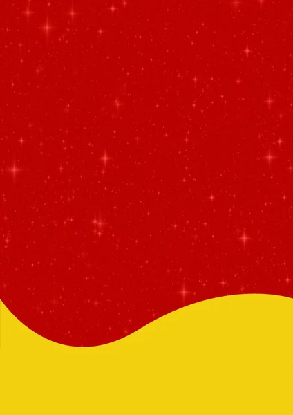 Vertikaler Hintergrund Mit Rotem Und Gelbem Wellenmuster Geeignet Für Werbung — Stockfoto