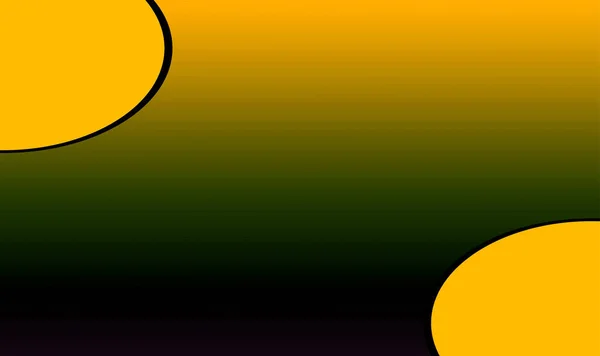 暗い影の緑と黄色の曲線エッジの背景 ソーシャルメディアに使用可能 バナー ポスター イベント パーティー お祝い 様々なグラフィックデザイン作品 — ストック写真