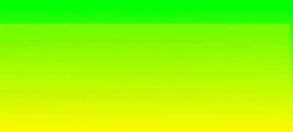 Fundo Panorâmico Widescreen Gradiente Verde Amarelo Agradável Design Horizontal Moderno — Fotografia de Stock