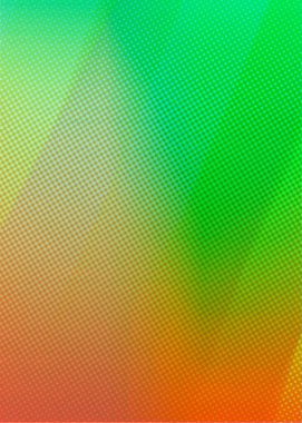 Yeşil ve turuncu soyut dikey tasarım arka plan. Sosyal medya, hikaye, poster, afiş, şablon ve İnternet reklamları için kullanılabilir