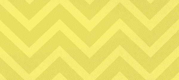 Světle Žluté Cik Cak Vlna Vzor Širokoúhlý Panorama Design Pozadí — Stock fotografie