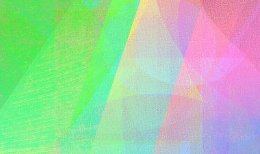 Yeşil ve pembe geometrik şablon arka plan, Tam çerçeve sosyal medya, el ilanları, e-kitaplar, posterler, çevrimiçi web ilanları, broşürler ve çeşitli tasarım çalışmaları için geniş açı afişi