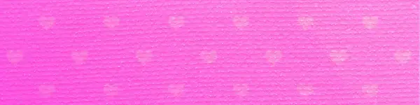 Roze Hart Vorm Pttern Panorama Achtergrond Modern Horizontaal Ontwerp Geschikt — Stockfoto