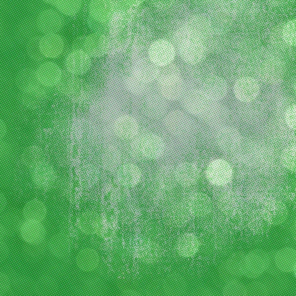 绿色Bokeh灯的正方形背景 可用于社交媒体 庆祝活动 模板和在线网络广告 — 图库照片