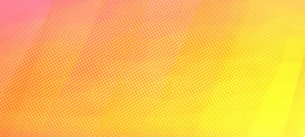 Horizontal Orange Yellow Gradient Panorama Widescreen Background Modern Horizontal Design — Stock Photo, Image